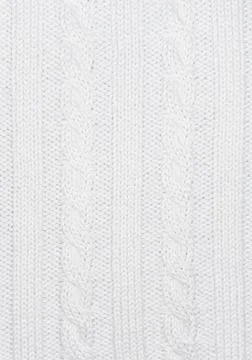 White background vertical with cable knitted pattern texture Stock Photos
