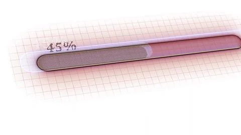 White background waiting loading bar 2 Stock Illustration