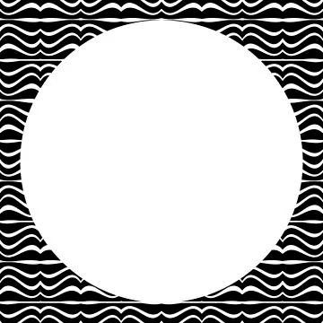 White Background with Zebra Borders Pattern Stock Illustration