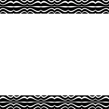 White Background with Zebra Borders Pattern Stock Illustration