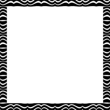 White Background with Zebra Borders Pattern Stock Illustration