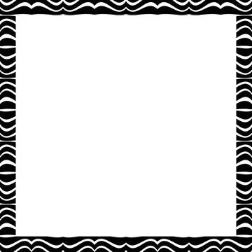 White Background with Zebra Borders Pattern White background with black an... Stock Photos