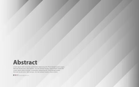 White background.Abstract Modern Stripes Lines White-Gray Vector template Illustrazione stock