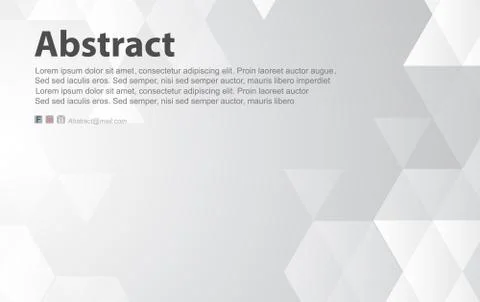 White background.Triangle geometric shapes gray and black minimal decoration Stock-Illustration