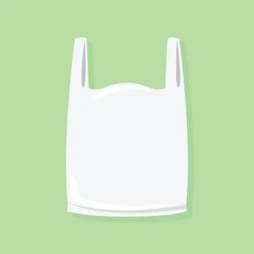 White bag plastic waste, garbage bags plastic white, white plastic trash bag  Illustrazione stock