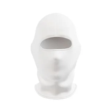 A white balaclava isolated on a blank background Stock Illustration
