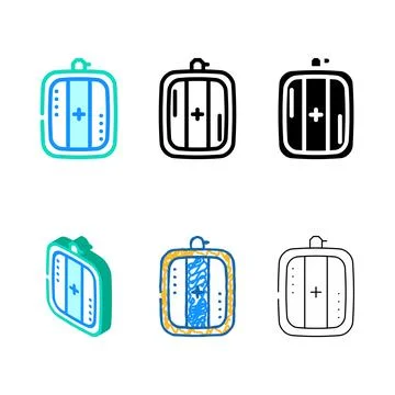 White balancing tools color icon vector concepts Illustrazione stock