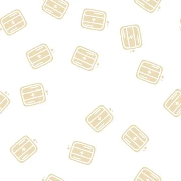 White-balancing tools glyph vector seamless pattern Stock Illustration