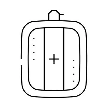 White-balancing tools line icon vector illustration Stock Illustration