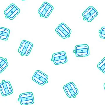 White-balancing tools vector seamless pattern Illustrazione stock