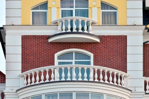 White balcony Stock Photos