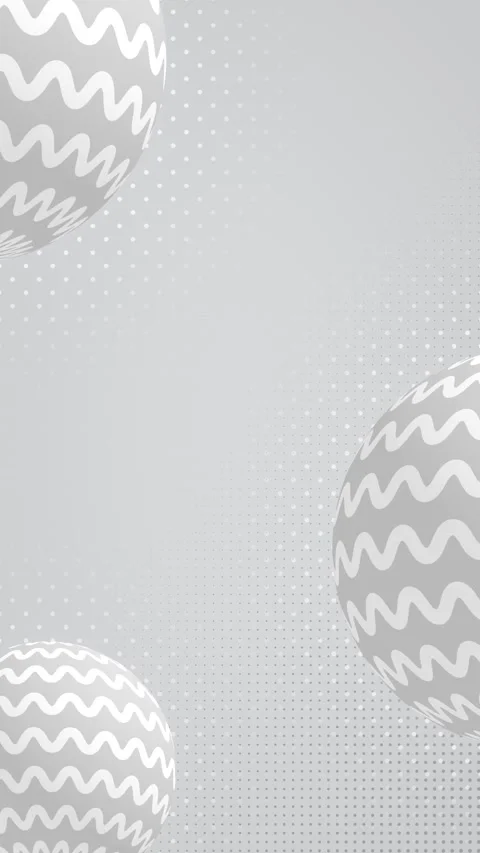 White Ball Abstract Mottled Background 3D Rendering  -Alpha Channel-  vertical Video stock 229479239