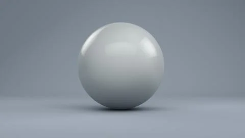 White ball on a gray background Stock-Illustration