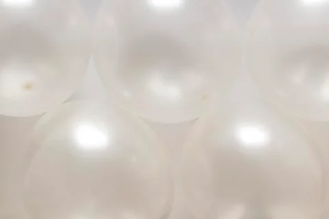 White balloons background Stock Photos