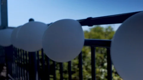 White Balloons Stock Footage