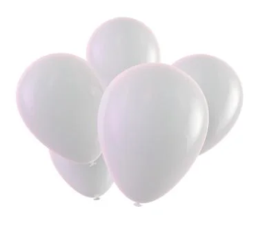 White balloons Stock Illustration