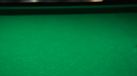 White balls on the baize Stock Footage 54495094