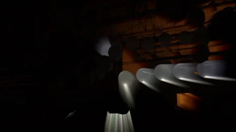 White balls on a dark background Stock Footage 4371172