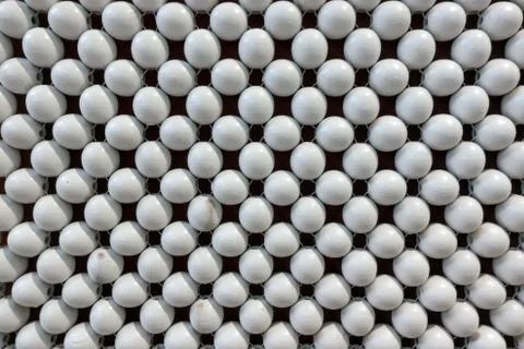 White balls pattern background Stock Photos
