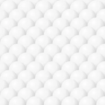 White balls seamless vector background Stock Illustration