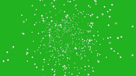 White balls through space on green screen background Stock Footage 268374378