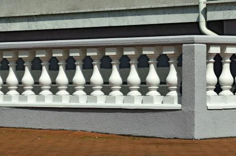 White balustrade Stock Photos