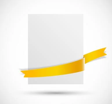 White banner Stock Illustration