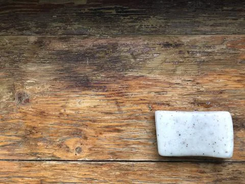 White bar of soap Stock Photos