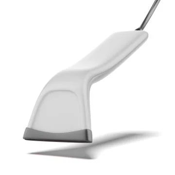 White barcode scanner Illustrazione stock