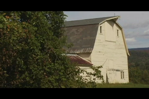 White barn Video stock 332624
