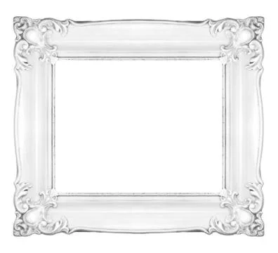 White baroque frame Stock-Fotos