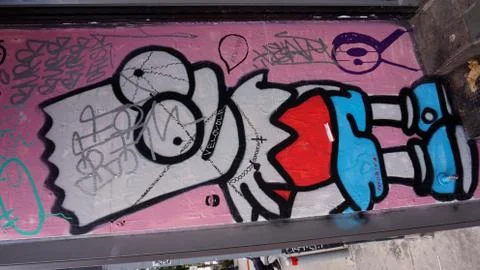 White bart Simpson Stock Photos