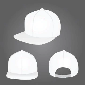 White baseball cap Stock Illustration