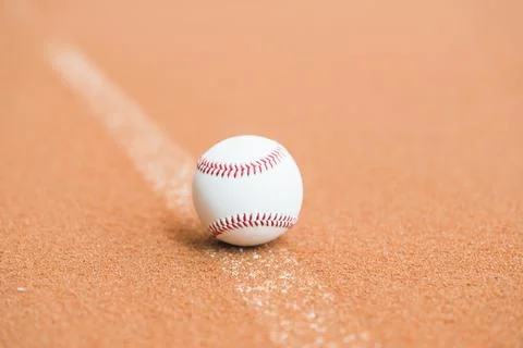 White baseball pitch Stock Photos