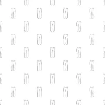 White baseball player pants pattern, cartoon style イラスト素材