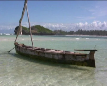 White Beach Kenya Stock Footage 549655