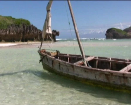 White Beach Kenya  Video stock 549663