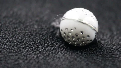 White beaded jewelry Stock Footage 247130976