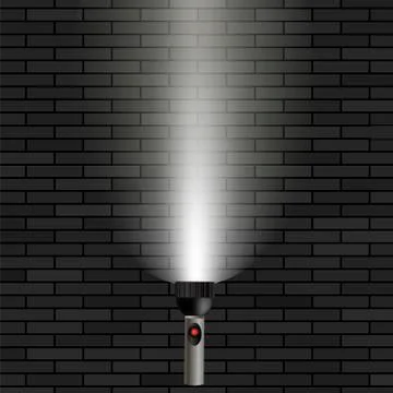 White Beam of Light 库存插图
