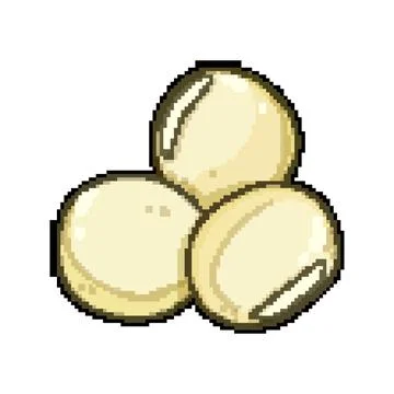 White bean digital drawing representing healthy legumes Stock Illustration