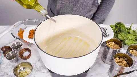 White bean soup Stock Photos