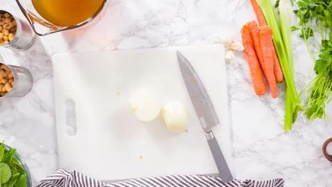 White bean soup Stock Photos