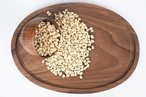 White bean on white background Stock Photos