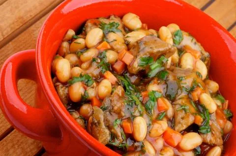 White Beans Stew Stock Photos
