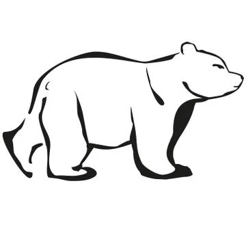 White bear Stock Illustration