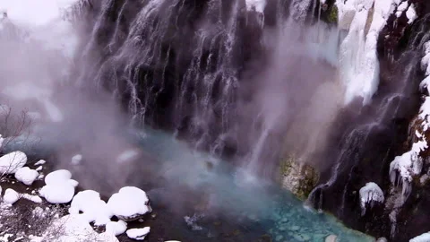 The White Beard Falls and Biei River Video stock 332235298