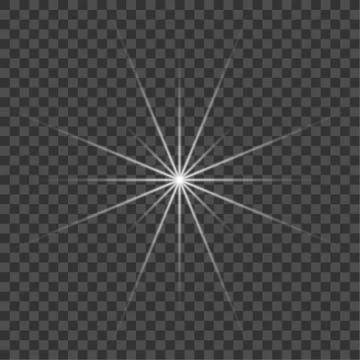 White beautiful light explodes with a transparent explosion. Vector, bright i 스톡 일러스트