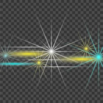 White beautiful light explodes with a transparent explosion. Vector, bright i 스톡 일러스트