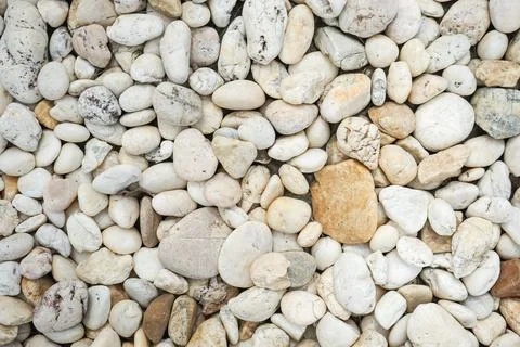 White bebbles stone or river stone  background with vintage filter Stock Photos