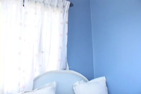 White bed home window door Stock Footage 129529